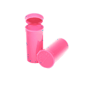 Philips Empty Prescription Pop Top Vial Made in USA Pack of 315 Dry Herb Containers with Child Resistant Solid Bubblegum Pink Color 13 Dram Medical Pharmacy Pill Bottles