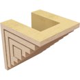 thumbnail image 5 of 4"W x 4"D x 4"H Wide Landon Rough Cedar Woodgrain TimberThane Corbel, Primed Tan, 5 of 6