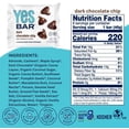 thumbnail image 2 of – Dark Chocolate Chip – Plant Based Protein, Decadent Snack Bar – Vegan, Paleo, Gluten Free, Dairy Free, Low Sugar, Healthy Snack, Breakfast, Low Carb, Keto Friendly (Pack of 6), 2 of 5