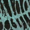 thumbnail image 1 of Ahgly Company Indoor Square Abstract Turquoise Blue Modern Area Rugs, 5' Square, 1 of 4