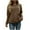 Brown, variant on Fnooota Womens Hooded Sweatshirts, Casual V Neck Athletic Pullover Fall Tops Green Size XL
