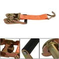 thumbnail image 3 of findmall 4pack 1.5" × 15' Polyester Ratchet Straps 4000 lb J Hook Heavy Duty Tie Downs US, 3 of 7