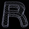 thumbnail image 3 of Romantic Iron Alphabet R Frame Wire Wreath Succulent Pot Wedding Decor, 3 of 6