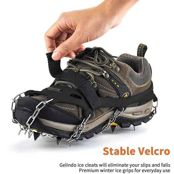 Crampons Crampons Glace Traction 23 Pointes en Acier Inoxydable