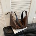 thumbnail image 1 of Bolso de hombro de media luna bolso de mano de cuero de PU suave bolso de viaje para mujer, 1 of 9