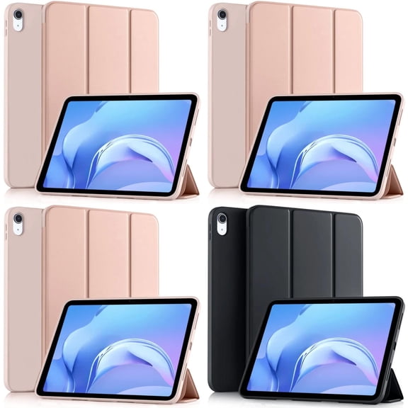 Pre-Owned JNZOLIJ Stylish Protective and Durable Soft Silicone Trifold Flip Smart Cover for Tablet Case - Compatible with 9.7 10.2 10.9 inch models of 5th 6th 7th 8th 9th and 10th Generation T