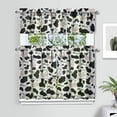 thumbnail image 2 of Kitchen Curtains 36 Inch Short - 3 Panel Set, Cute Cow Print Farmhouse Curtains, Rod Pocket, 100% Polyester for Rustic Farm, Kitchen, Cafe, Living Room, Easy Wash, 2 of 6
