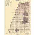 thumbnail image 2 of USGS 12x14 White Modern Wood Framed Museum Art Print Titled - Ontario Vicinity California - USGS 1942, 2 of 4