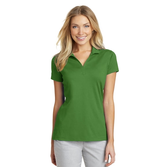 Polo de malla de secado rápido para mujer Autoridad Portuaria L573 Treetop Green XS