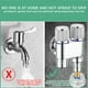 thumbnail image 3 of Grifo de ducha y bidé para inodoro de 2 vías con ángulo | Minilavadora de aleación con tope de agua | Conexión universal con rosca de 4 puntos | Manija de apertura rápida de 90° | Accesorios de, 3 of 7