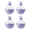 Purple, variant on Flexible Food-Safe Material Ice Cube Molds- Ice Sphere Molds,for Whiskey, Scotch