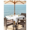 thumbnail image 3 of Outdoor Tablecloths with Umbrella Hole & Zipper, Green Leaves 54x54 Inch Square Tablecloths, Eucalyptus Leaves Weeping Summer Botanical Waterproof Table Cloth, Patio/Pool/Picnic Table Covers, 3 of 8