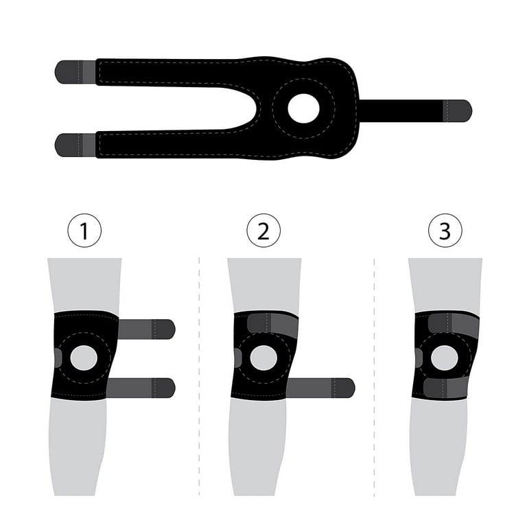 2-Pack Adjustable Knee Braces - Meniscus Injury Support - Breathable Stability For Walking & Hiking