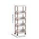 thumbnail image 3 of Estante de almacenamiento multicapa, carrito de almacenamiento móvil con ruedas, fácil de montar, apto para sala de estar, dormitorio, baño, cocina, organizadores, estantes de plástico., 3 of 6