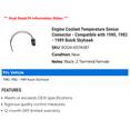 thumbnail image 2 of Engine Coolant Temperature Sensor Connector - Compatible with 1980, 1982 - 1989 Buick Skyhawk 1983 1984 1985 1986 1987 1988, 2 of 2