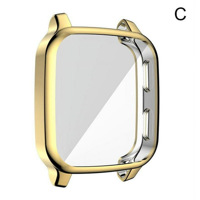 For Garmin Venu SQ Watch w/ Screen Protector Electroplating Protect TUP U0W4