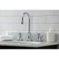thumbnail image 4 of Kingston Brass KS2981ZX Millennium Widespread Bathroom Faucet with Brass Pop-Up, Polished Chrome, 4 of 5
