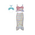 thumbnail image 1 of Girls Dress Mermaid Headband Princess Costume Halloween Party 4-5 Years, 1 of 8