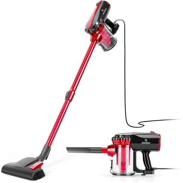 MOOSOO Lightweight Corded Stick Vacuum 2 in 1 Handheld Vacuum, D600