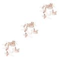 thumbnail image 1 of Qarigey 4 piezas de peinetas de flores para boda, tocados para mujer, tocado de novia, adorno de vestir para mujer, accesorio de joyería rosa Type1 NO1, 1 of 6