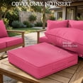 thumbnail image 5 of Pakunoda 22" X 24" Patio Furniture Cushion Covers, Waterproof Outdoor Deep Seat Cushion Replacement Slipcovers, Outdoor Cushion Covers with Zipper for Patio Furniture, Pink, 5 of 7