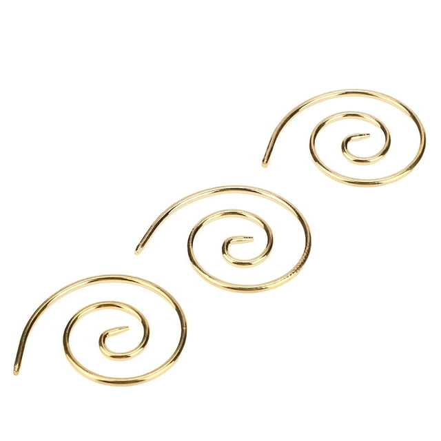 Spiral Cable Knitting Needle, Circular Knitting Needle Convenient Lightweight For Shawls Gold