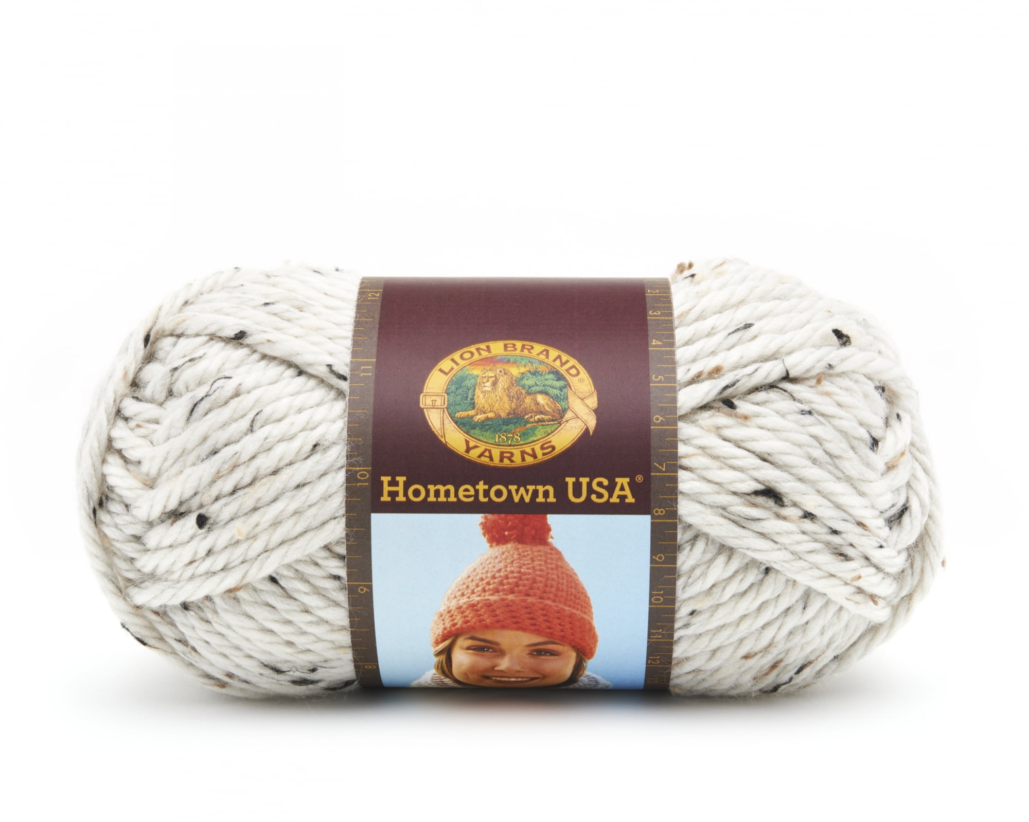 Lion Brand Yarn Hometown Aspen Tweed Super Bulky Acrylic Multi-color Yarn