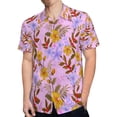 thumbnail image 4 of High Quality Hawaiian Shirts for Men Short Sleeve Aloha Beach Shirt Floral Summer Casual Button Down Shirts Blouses 8PREDL, 4 of 7