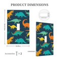 thumbnail image 5 of Kll Hand Drawn Seamless Wall Plate,Gloss Finish,Standard Size 1 - 5" X 3", Polycarbonate Thermoplastic,Electric Receptacle Plug Covers, 5 of 8