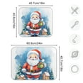 thumbnail image 3 of Christmas Santa Claus Gift Dish Drying Mat Microfiber Kitchen Pad Large Counter Absorbent Dish Mats Drainer Rack 18"x24", 3 of 7