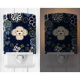 thumbnail image 2 of Caroline's Treasures BB5109CNL Blue Flowers Buff Poodle Ceramic Night Light, 6x4x3", multicolor, 2 of 2