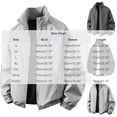 thumbnail image 3 of PNTUTB Fashion Men's Solid Color Jacket Stand Collar Full Zip Windbreaker Lightweight Casual Loose Comfort Long Sleeve Outdoor Sporty Coat with Pockets, 3 of 6