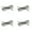 4PK-Gunmetal, variant on EYE ZOOM 4 Pack Compact Metal Rimless Reading Glasses with Light Slim Hard Case for Men Women (Gunmetal,+2.00)
