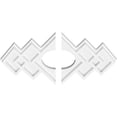 thumbnail image 2 of 16"W x 10 5/8"H x 4"ID x 5"C x 1"P Zoe Architectural Grade PVC Contemporary Ceiling Medallion, Two Piece, 2 of 11