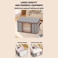 thumbnail image 5 of Ontiwes Foldable Comforters Storage Bags Large Blanket Bags, Houndstooth Zipper Organizers for Blankets, Clothes, Pillows, Quilts, Bedding with Handles, 5 of 9
