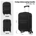 thumbnail image 3 of Terby 20” Softside Carry On Luggage, Unisex, Spinner Wheels, Black, 3 of 5