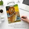thumbnail image 5 of FMSHPON Cheetah Lion Rhinoceros Clipboard Hardboard Wood Nursing Clip Board and Pull for Standard A4 Letter 13x9 inches, 5 of 7