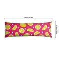 thumbnail image 6 of Lemon Print Body Pillow Cover - Soft & Breathable Fabric, Hidden Zipper, 20"x54", Cute Fruit & Floral Design - Perfect Gift for Lemon Lovers, Summer Decor, Side Sleepers & Pregnancy Support, 6 of 7