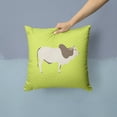 thumbnail image 2 of Carolines Treasures BB7656PW1414 Malvi Cow Green Fabric Decorative Pillow, 14 x 14 in., 2 of 4