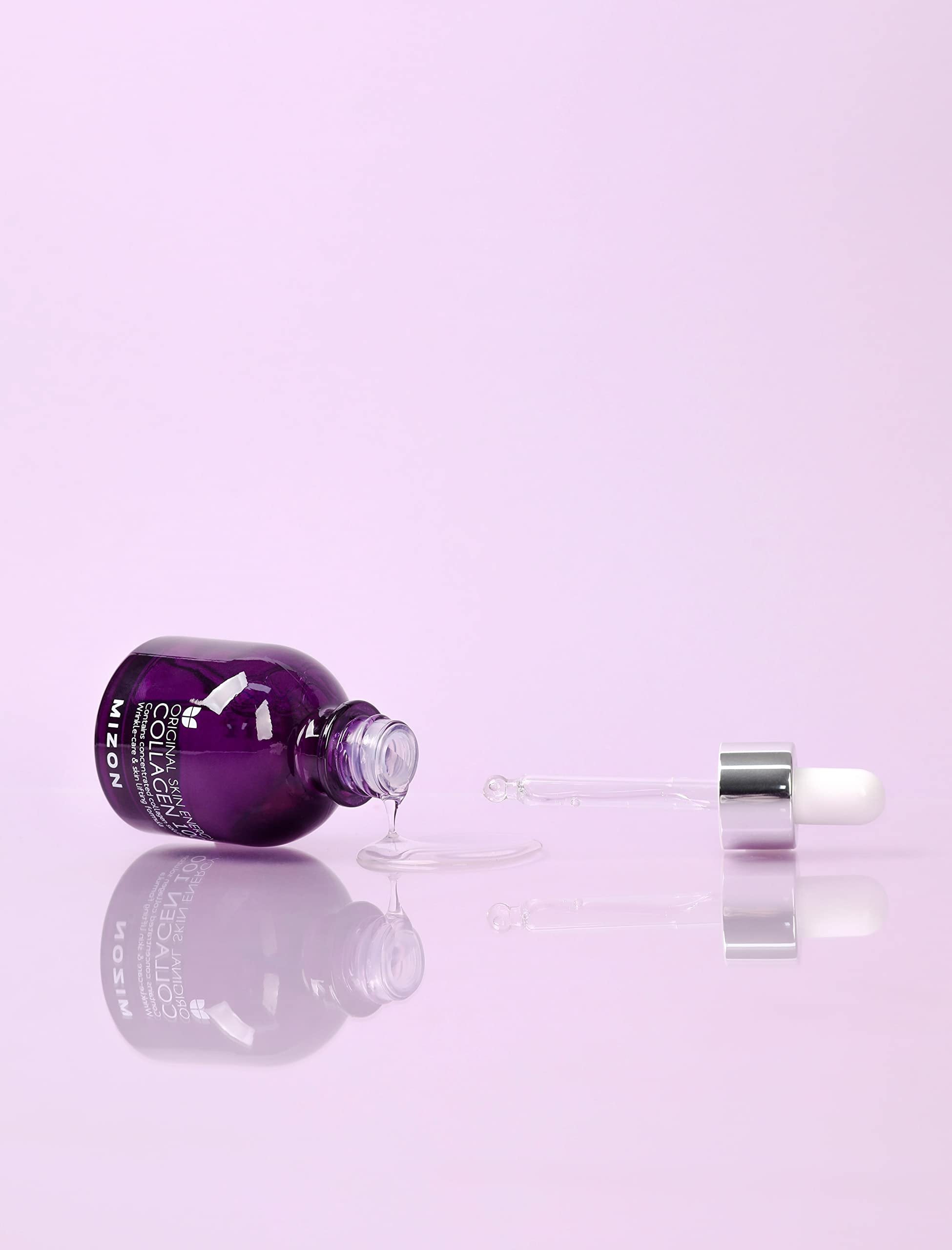 Collagen 100 Korean Ampoule with Concentrated Marine Collagen Elasticity Booster Serum Peptides Deep Hydration 1.01 fl. oz