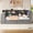 Grey + Solid Wood+MDF + Twin, variant on Twin Bed Frame with Desk, Drawers & Charging Station, LED & Storage Wood,Beige+White