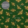 thumbnail image 3 of Honeii Hohey Bee Print Shower Curtain 72x72in,Bathroom Curtain,Waterproof Fabric Shower Curtain Set with Hooks, 3 of 5