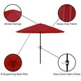 thumbnail image 3 of Pure Garden 9FT Outdoor Vented Patio Umbrella with Easy Crank (Red), 3 of 6