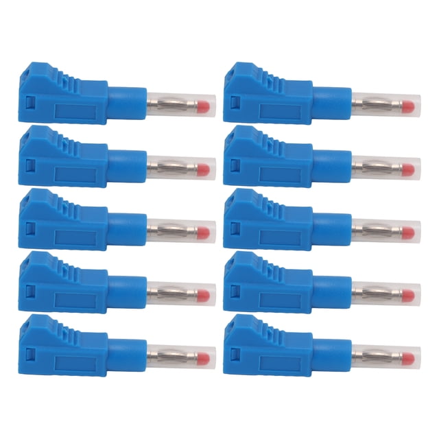 Banana 10PCS Conectores Tipo Banana Telescópicos 4 Mm CAT II 600 V 32 A Funda De PE Para Equipos Digitales 3C De Seguridad Industrial