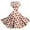 Complexion, variant on LWavelet Valentine's 2026 Crochet Texture Heart & Flower Dress for Women, V-neck Short Sleeve Fitted Waist Flared A Line Sundresses Watermelon Red L