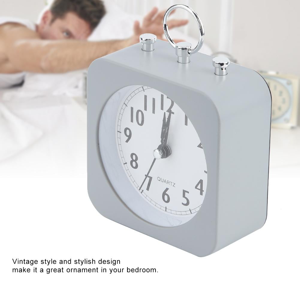 OTVIAP Vintage Retro Classic Silent Desktop Alarm Clock Loud Ringing
