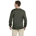 thumbnail image 2 of The Gildan Adult Ultra Cotton 6 oz Long Sleeve T-Shirt - MILITARY GREEN - M, 2 of 4