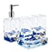 thumbnail image 3 of Locco Decor 4 Piece Acrylic Liquid 3D Floating Motion Bathroom Vanity Accessory Set Shell, 3 of 10