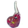 thumbnail image 1 of Figurine en Verre Éléphant Rouge, 1 of 1