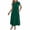 Green, variant on MOJOGO Dresses for Women Short Sleeve Round Neck Midi Dress Summer Pleated Dress with Pockets A Line Casual Dress Black M